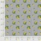 Tissu Popeline Imprimée Citron Gris 