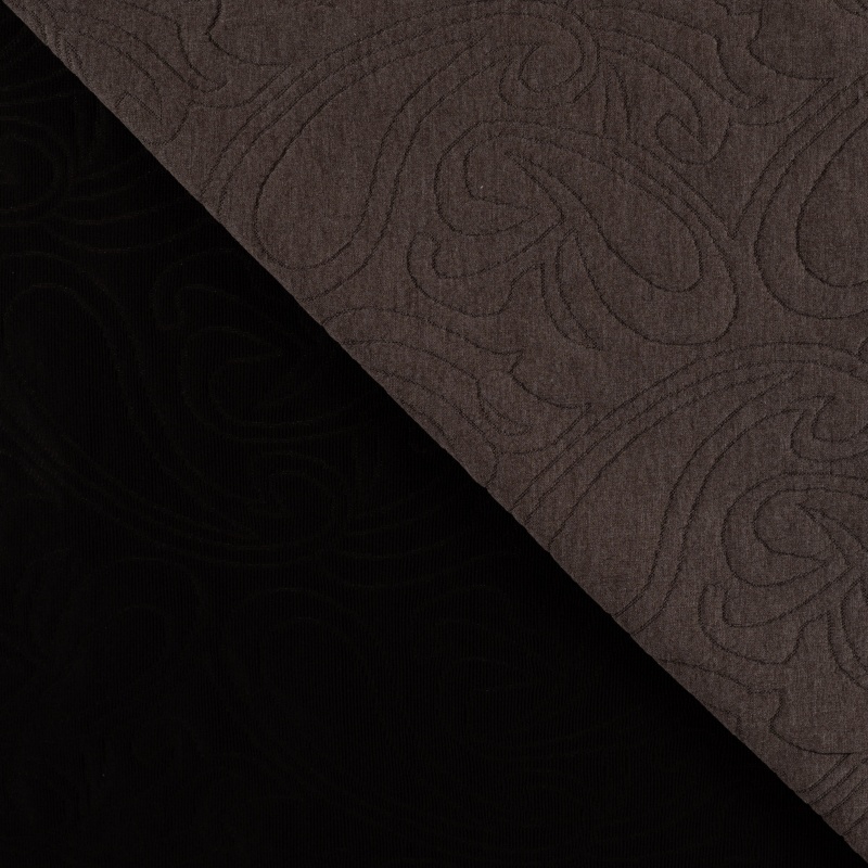 Tissu Jacquard Marron 