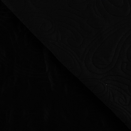 Tissu Jacquard Noir 