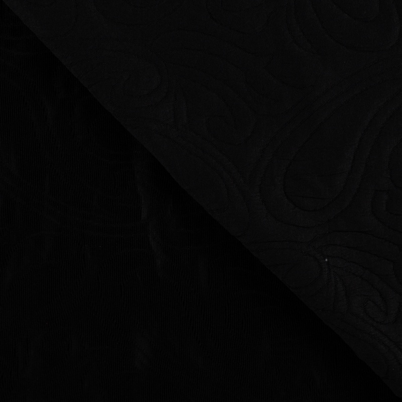 Tissu Jacquard Noir 