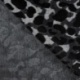 Tissu Jacquard Brossé Leopard Noir 