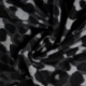 Tissu Jacquard Brossé Leopard Noir 