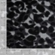 Tissu Jacquard Brossé Leopard Noir 