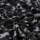 Tissu Jacquard Brossé Leopard Noir 