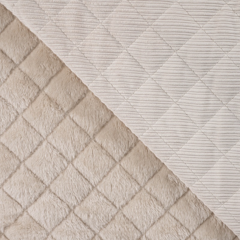 Tissu Velours Côtelé Double Face Sable