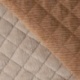 Tissu Velours Côtelé Double Face Marron Clair 