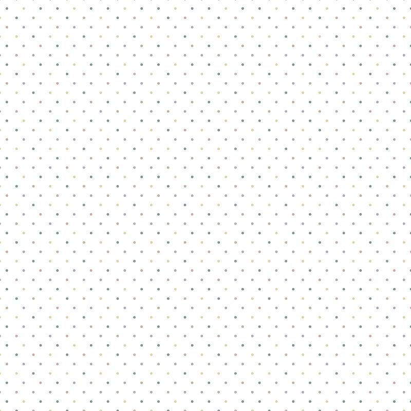 Tissu Popeline Imprimée Pois Ecru