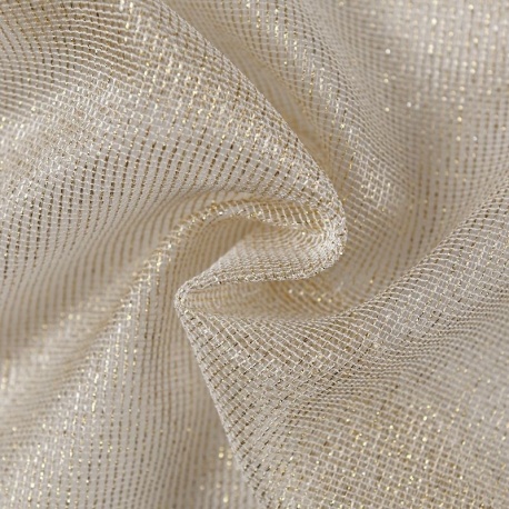 Tissu Etamine Brio Lurex Or Grande Largeur