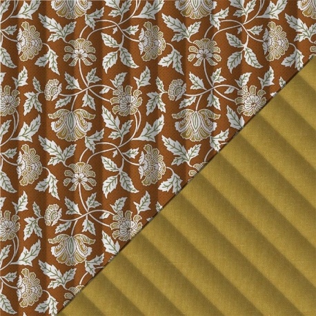 Tissu Matelassé Aubane Terracotta