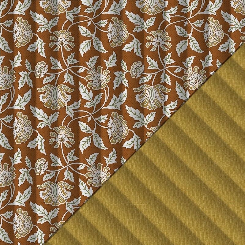 Tissu Matelassé Aubane Terracotta