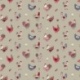 Tissu Poupoule Fond Coloris Lin 