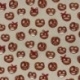 Tissu Toile Imprimée Bretzels Marron 