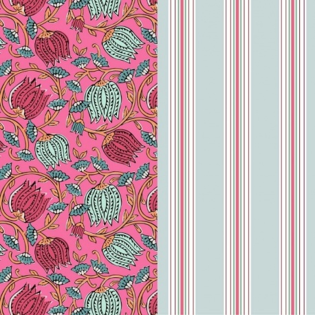 Tissu Matelassé Chai suzy Rose