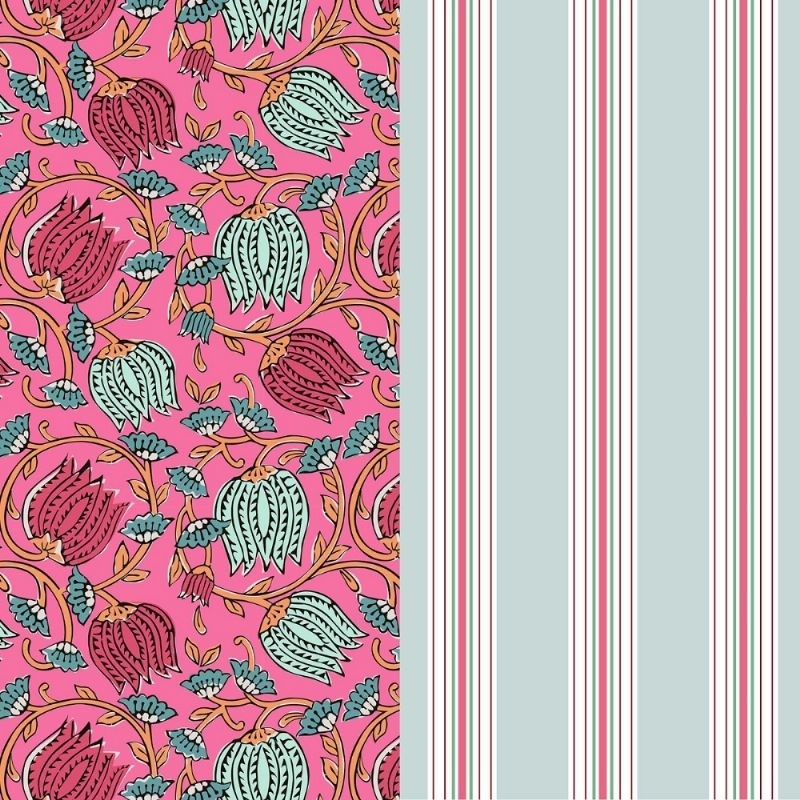 Tissu Matelassé Chai suzy Rose