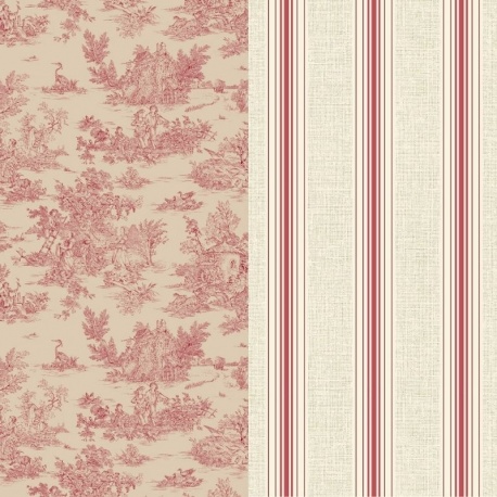 Tissu Matelassé Minipastorale suzy Rouge 
