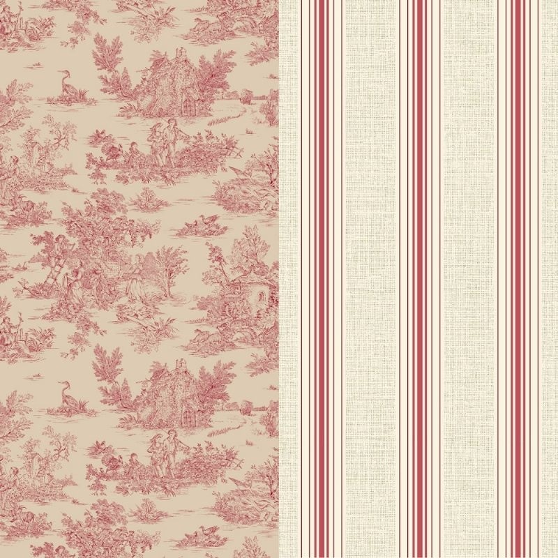 Tissu Matelassé Minipastorale suzy Rouge 
