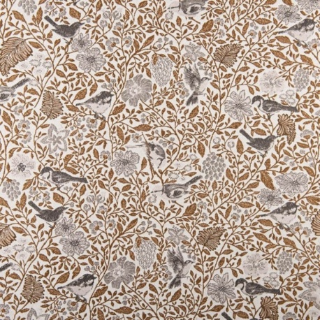 Tissu Jacquard Mesange Camel