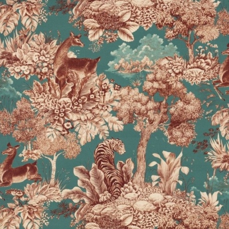 Tissu Demi Panama Gaia Malachite
