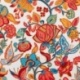 Tissu Percale Timeline Fond Blanc