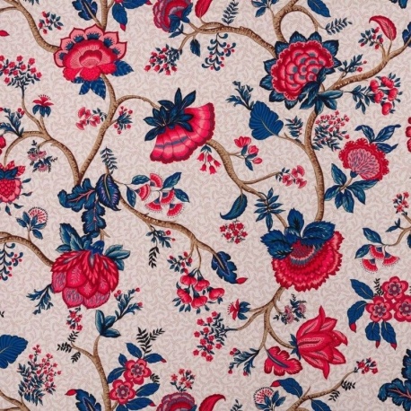 Tissu Demi Panama Monte Cristo Fond Parchemin