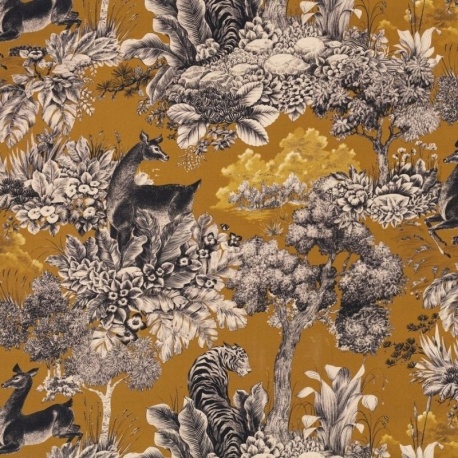 Tissu Demi Panama Gaia Chamois
