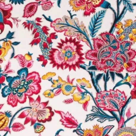 Tissu Demi Panama Romy Fond Grege 