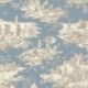 Tissu Histoire D'eau Beige Fond Bleu Grande Largeur