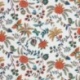 Tissu Demi Panama Golden Life Fond Blanc 
