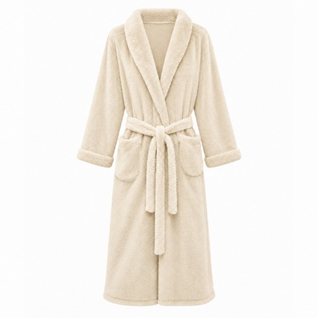 Peignoir Sherpa Crème