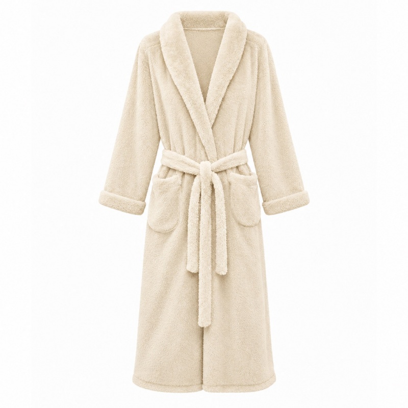 Peignoir Sherpa Crème
