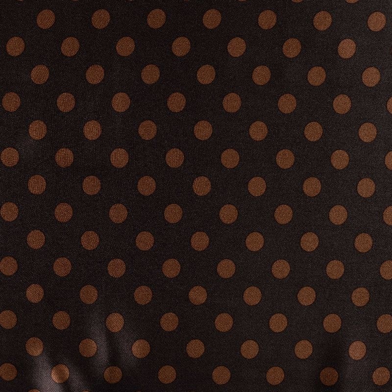 Tissu Satin de Viscose Imprimé Marron