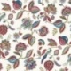 Tissu Jacquard Palampore Blanc