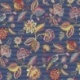 Tissu Jacquard Palampore Bleu 