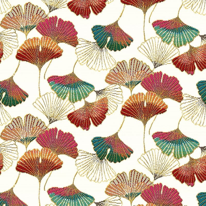 Tissu Jacquard Shalimar Blanc 