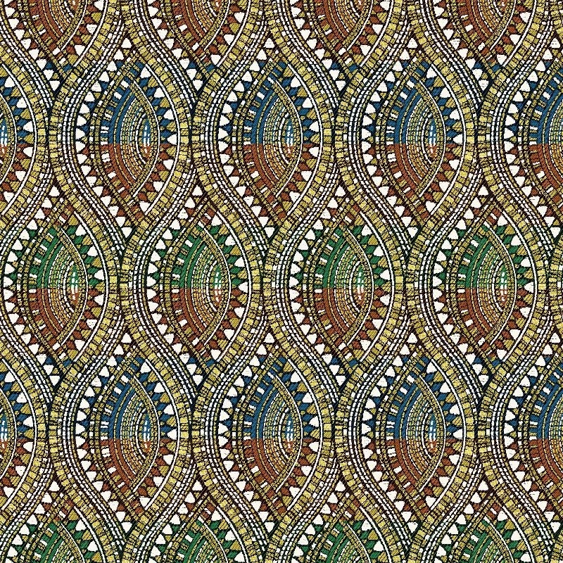 Tissu Jacquard Yetu Multicolore