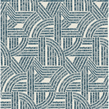 Tissu Jacquard Madiba Bleu Nuit