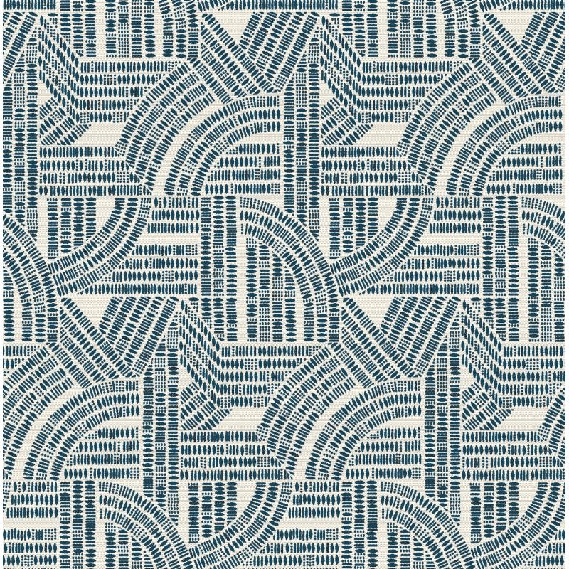 Tissu Jacquard Madiba Bleu Nuit