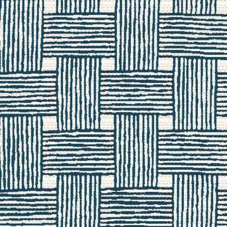 Tissu Jacquard Tisse Bleu Nuit