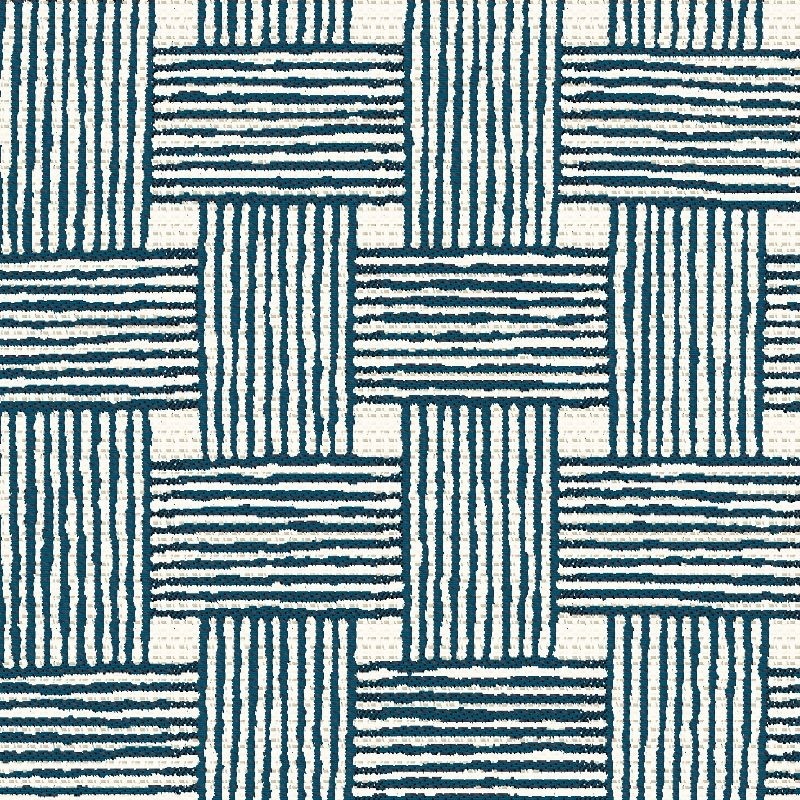 Tissu Jacquard Tisse Bleu Nuit