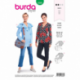 Patron Burda 6368 Blouse Pour Dames 36/46