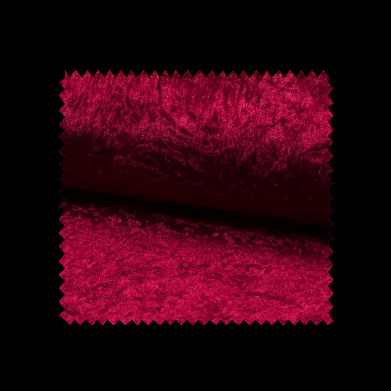 Tissu Panne De Velours Uni Bordeaux