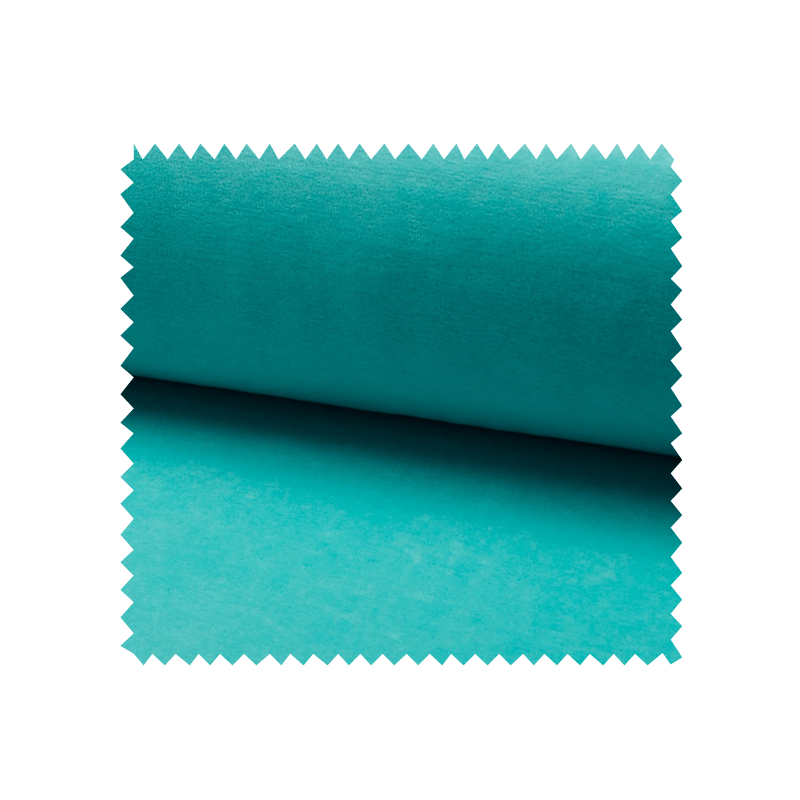 Tissu Jersey Velours Nicky Uni Turquoise