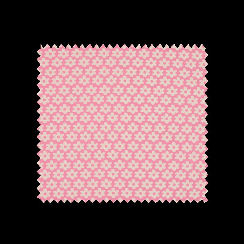 Tissu  Imprimé Paquerette Rose