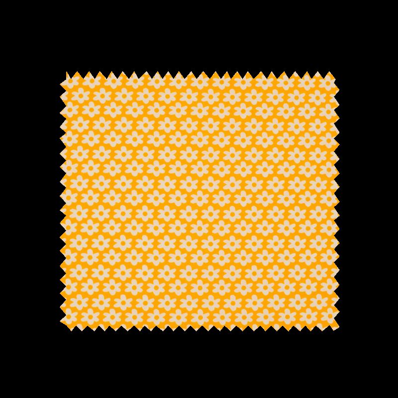 Tissu  Imprimé Paquerette Jaune