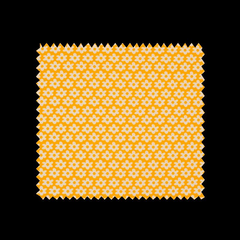 Tissu  Imprimé Paquerette Jaune