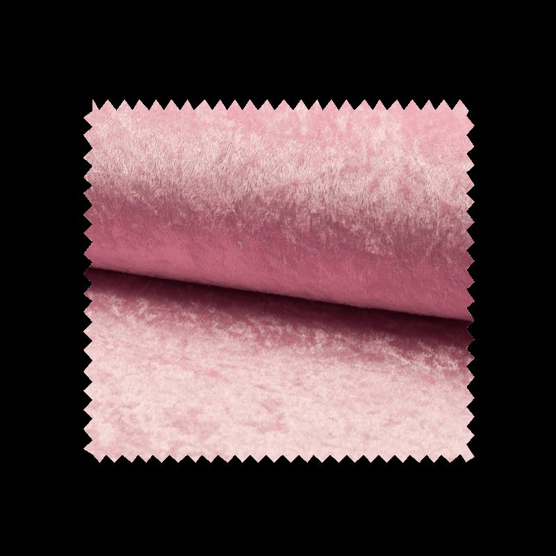 Tissu Panne De Velours Uni Rose