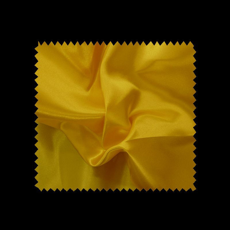 Tissu Satin Uni Jaune