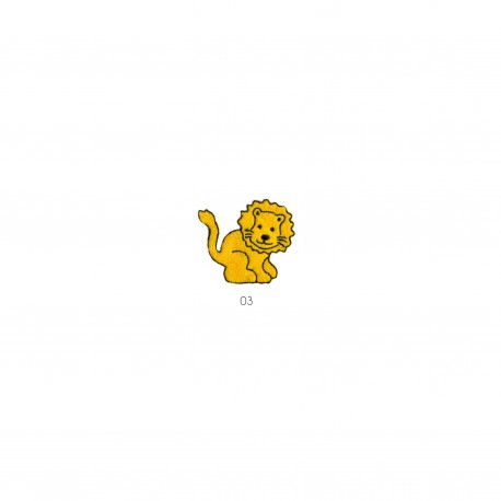 Ecusson Lion feutrine