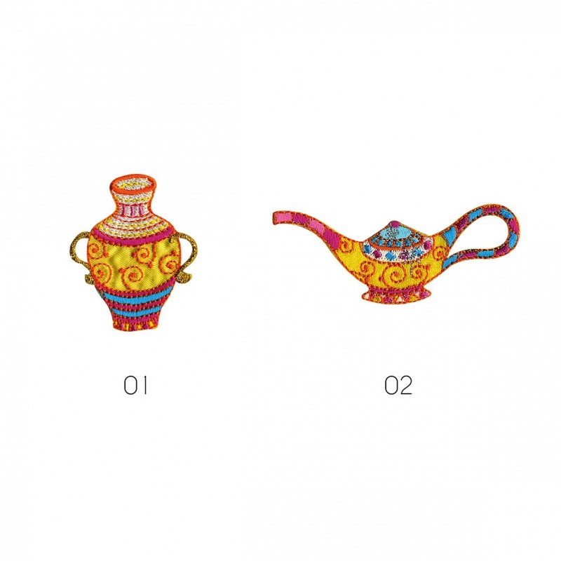 Ecusson Pots orientaux