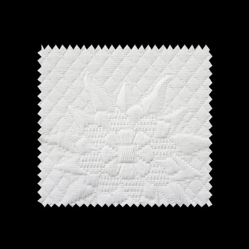 Tissu Jacquard piqué BBsoleil Blanc